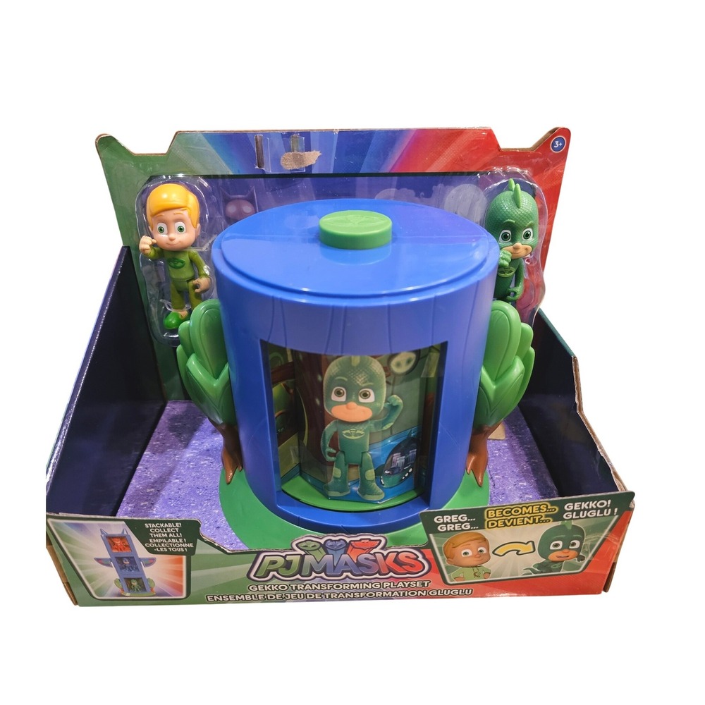 PJ Masks Gekko‎ Transforming Playset Greg to Gekko Action Figure Set 24713 NEW